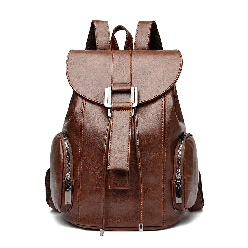 Retro-Chic Vegan Leder Rucksack Brehn