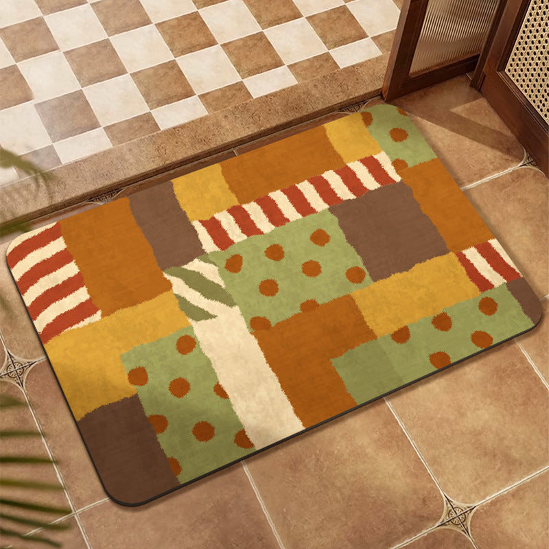 Buntes Patchwork-Design Bodenmatte Brehn