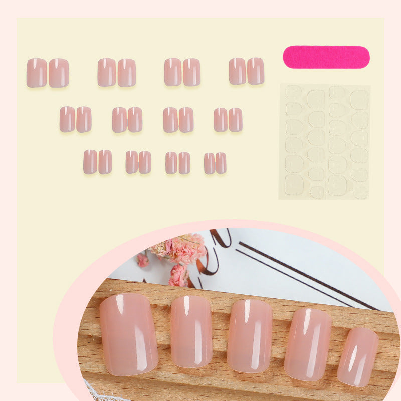 Premium Kurze Press-On-Nägel Set Brehn