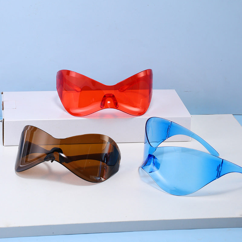 Damen futuristische Wellen-Sonnenbrille Brehn