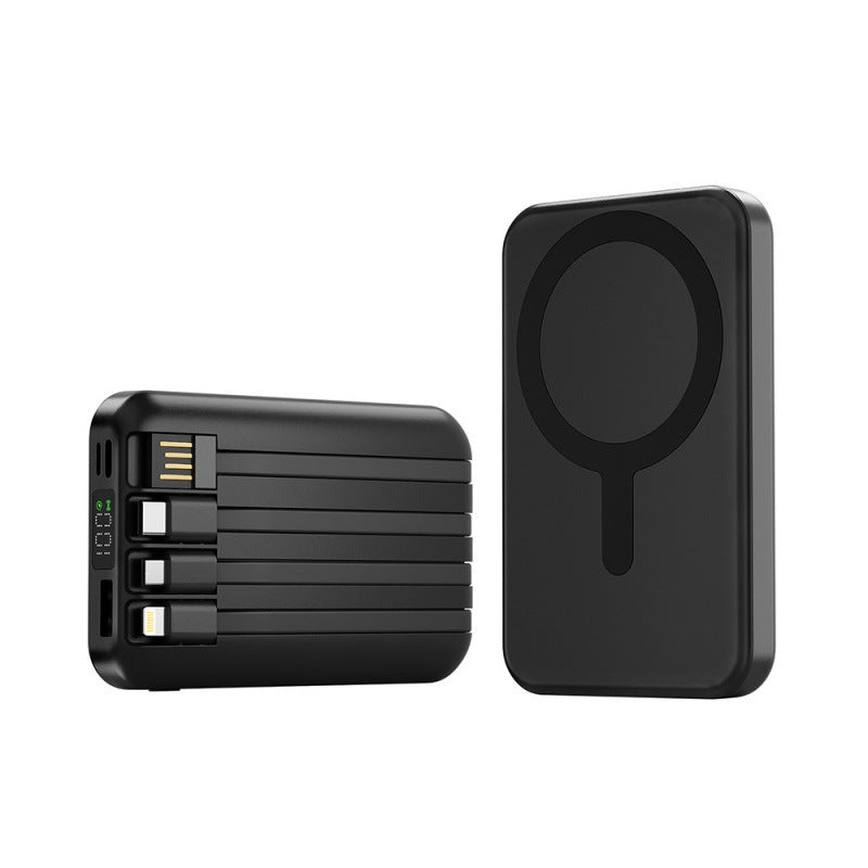 Tragbare Powerbank mit integriertem Kabellautsprecher und Schnellladefunktion Brehn