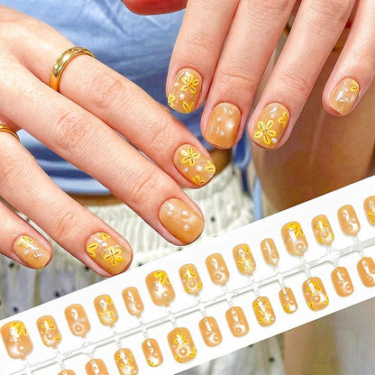 Floral Art Press-On Nail Set  1791646054