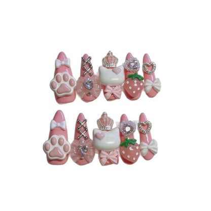 Verspielt tierisches Nagelkunst-Set
