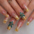 Elegante florale Nagelverlängerungen Brehn