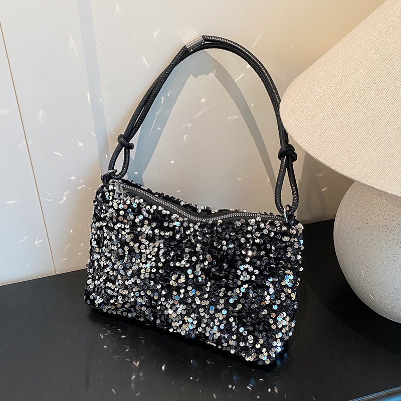 Glamouröse Pailletten-verzierte Schultertasche Brehn