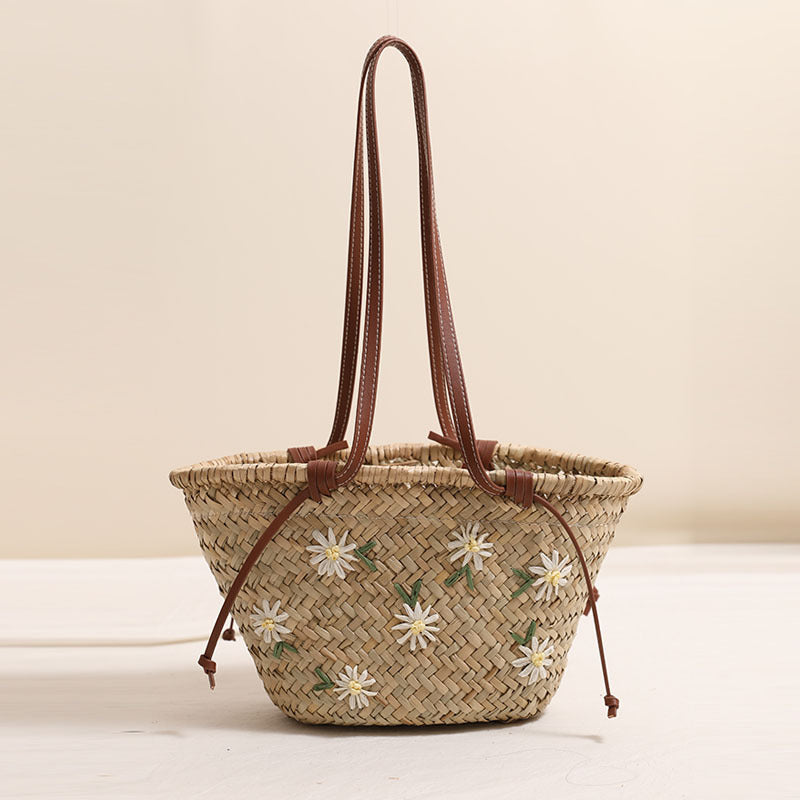 Damen Korbtasche mit floralem Design Brehn