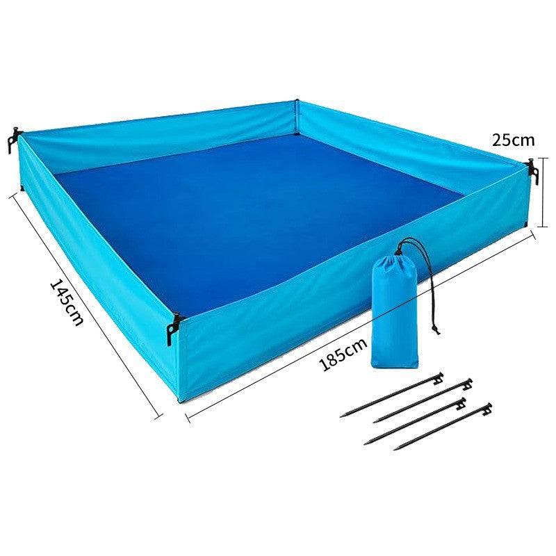 Vielseitige sandfreie Strandmatte mit Ankersystem Brehn