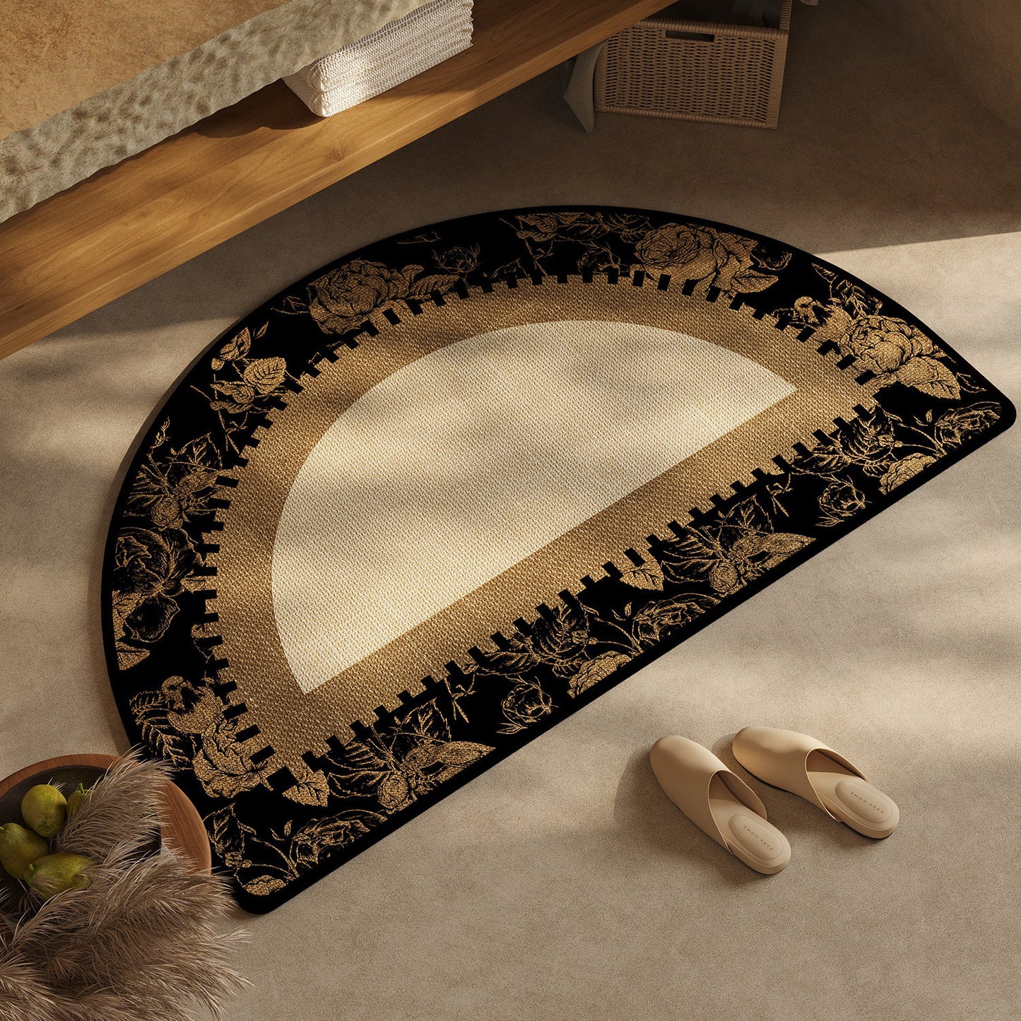 Schick geometrisches Design Badteppich Brehn