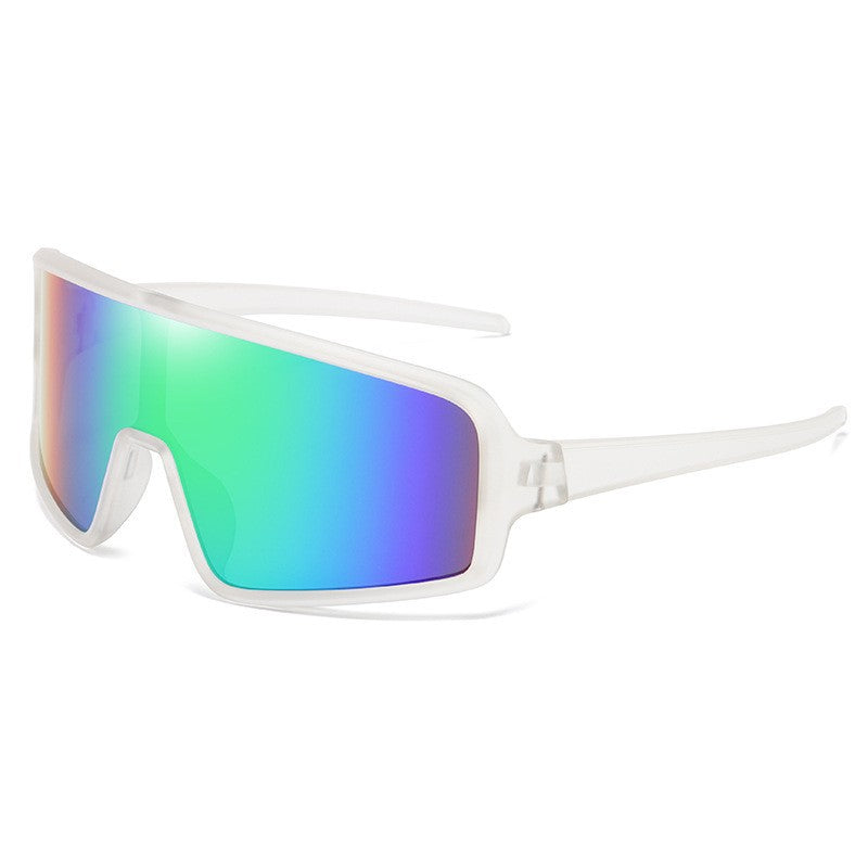 Damen Sportliche Rennsonnenbrille mit großem Sichtfeld und polarisierten Gläsern Brehn