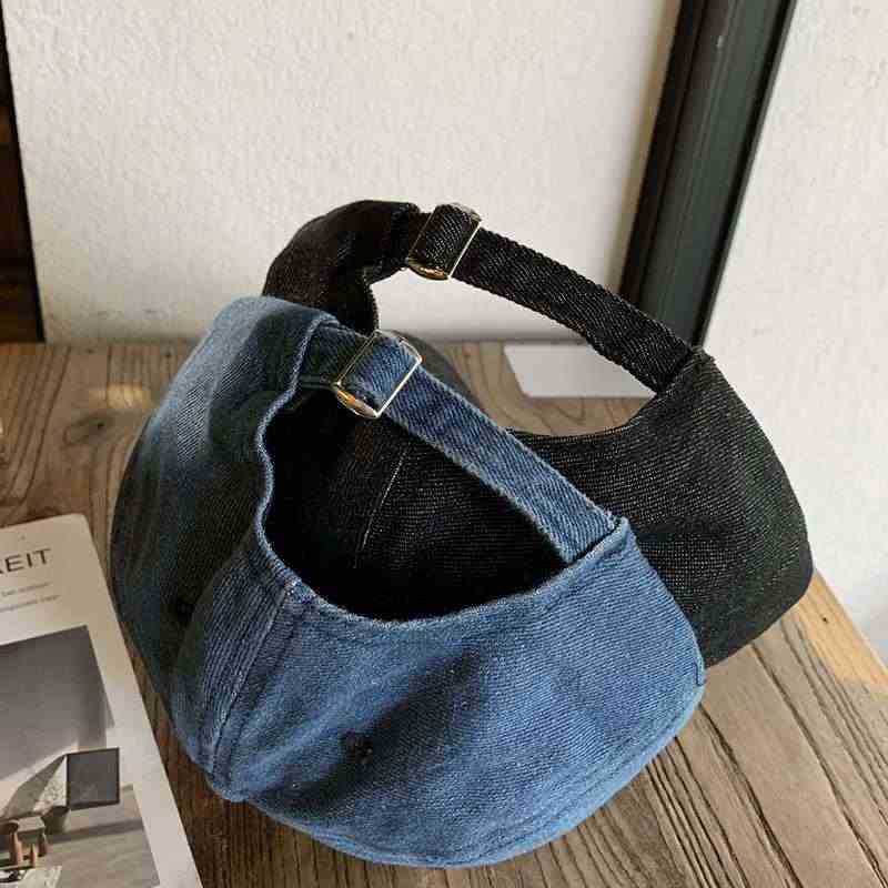 Unisex Vintage-inspiriertes besticktes Denim-Cap Brehn