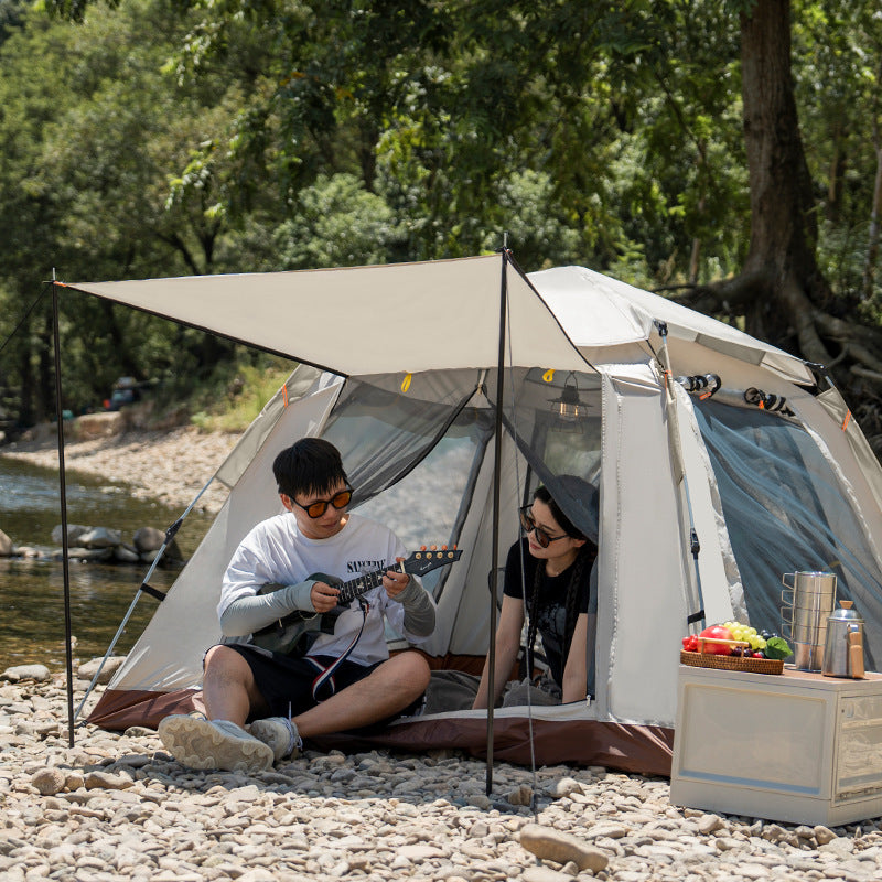 Campingzelt Mit Geräumigem Innenraum Und Erweiterbarem Sonnenschutz Brehn