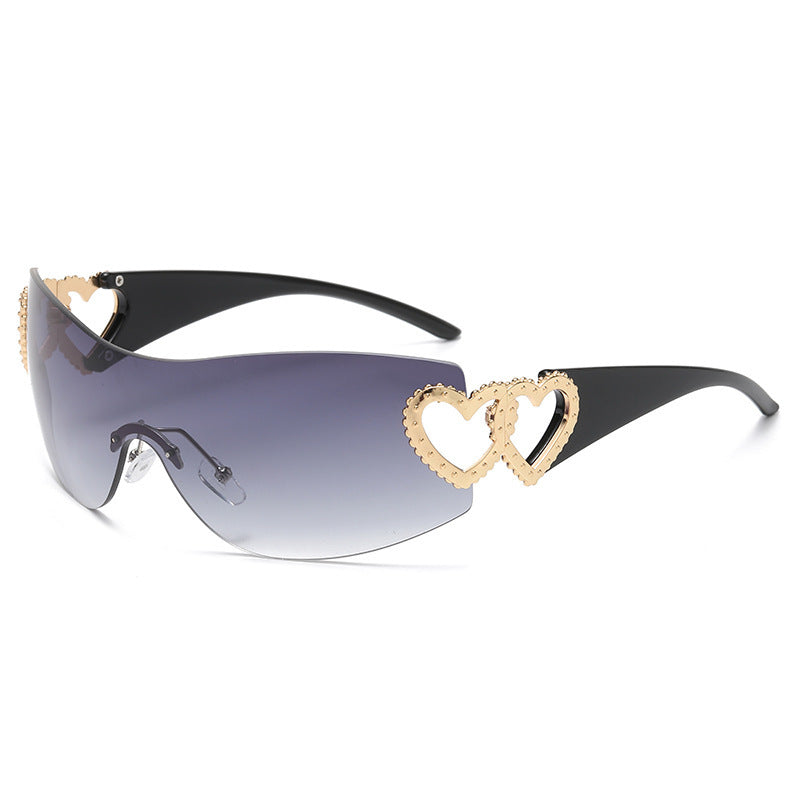 Damen Designer-Sonnenbrille mit luxuriösem Herz-Akzent Brehn