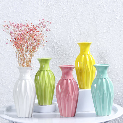 Modern gerippten Keramik Blumenvasen Brehn