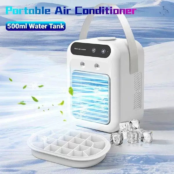 Unisex Einheitsgröße kompakter Desktop Mikro-Luftkühler mit oberer Füllung Wasserreservoir abnehmbarer Filter und verstellbaren Lamellen Brehn