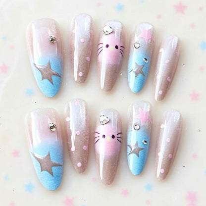 Verspielt Sternenhimmel Nagelkunst Set