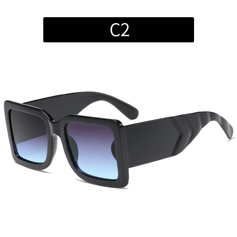 Fette Geometrische quadratische Rahmen Sonnebrille 1787664389