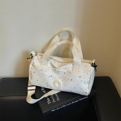 Stylische Sport-Duffle mit Sternmuster