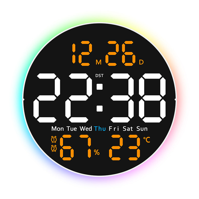Digitaler LED-Wecker mit Hygrometer und Temperaturanzeige Brehn