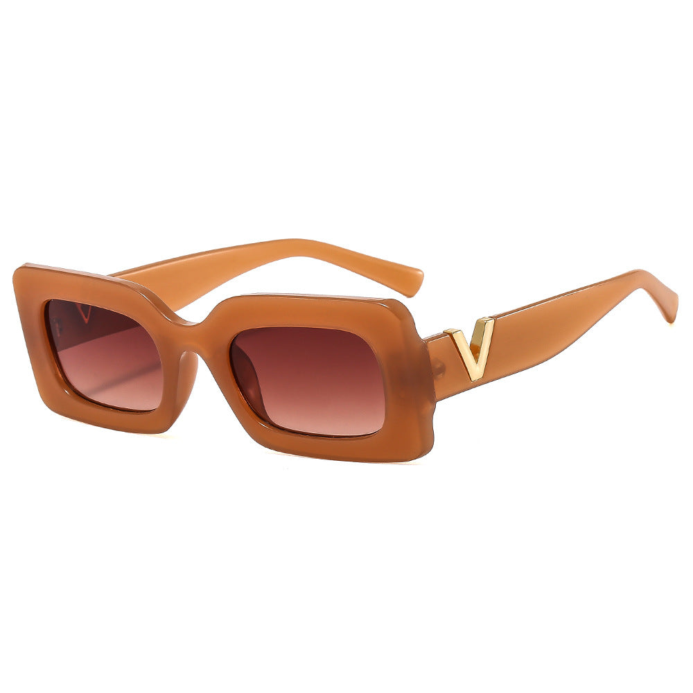 Damen Stylische oversized Sonnenbrille mit einzigartigem Rahmen Brehn