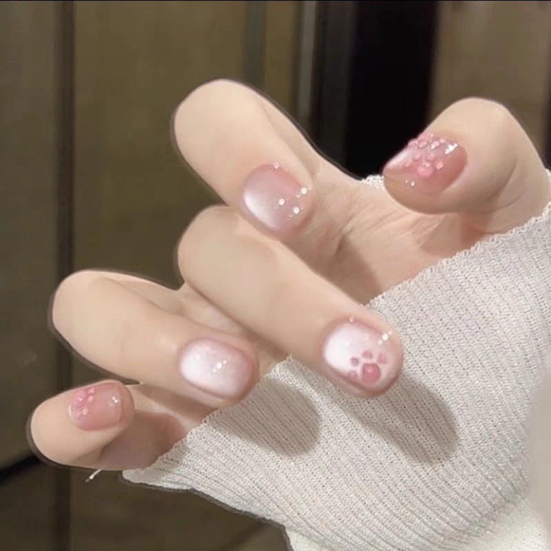 Niedliches Bären-Thema Press-On Nagelset Brehn