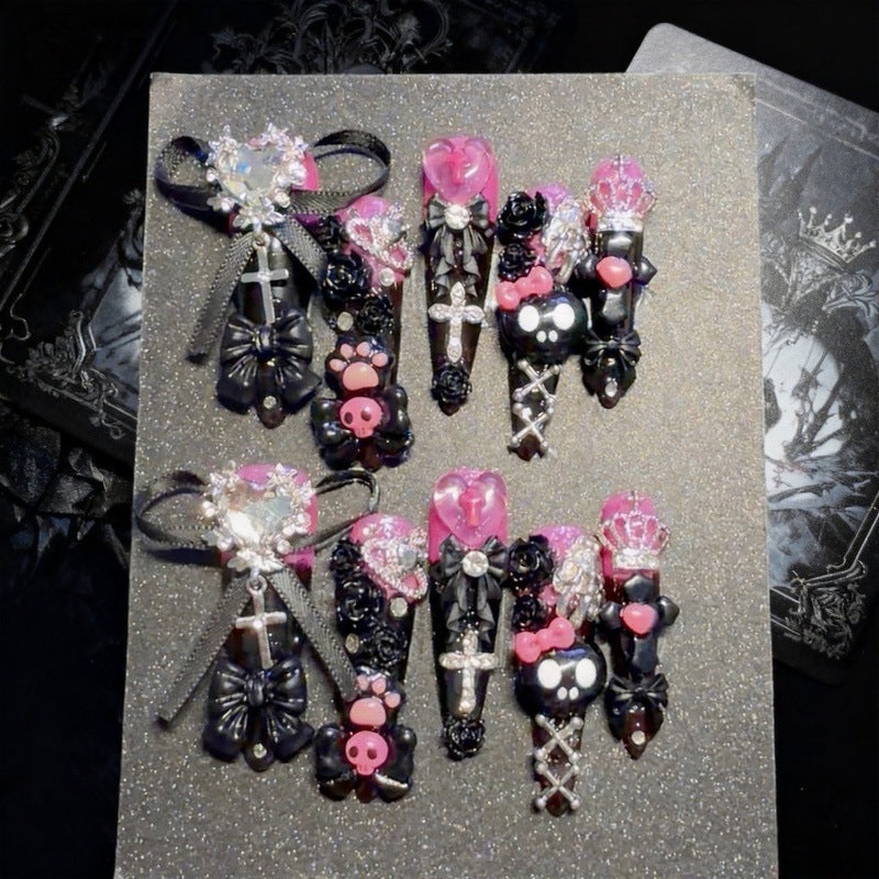 Gothic-Themen 3D dekorative Nagelkunst Set