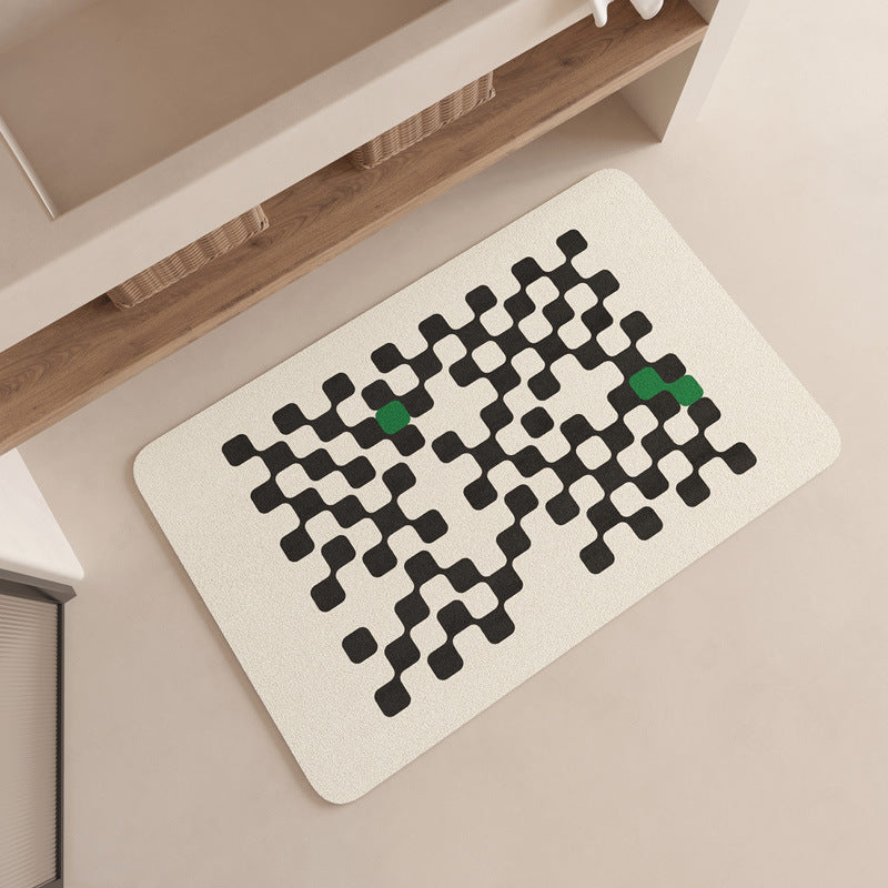 Moderne geometrische Muster Badezimmermatte Brehn