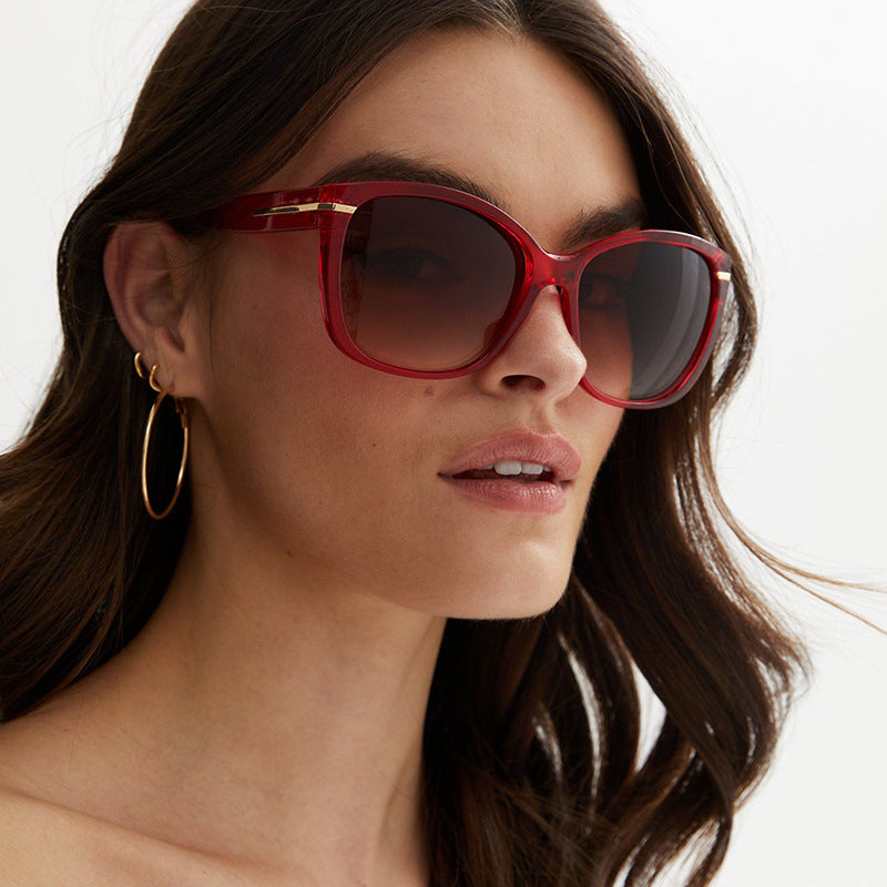 Damen oversized Sonnenbrille mit elegantem Kunststoffrahmen und schützendem UV-Filter Brehn