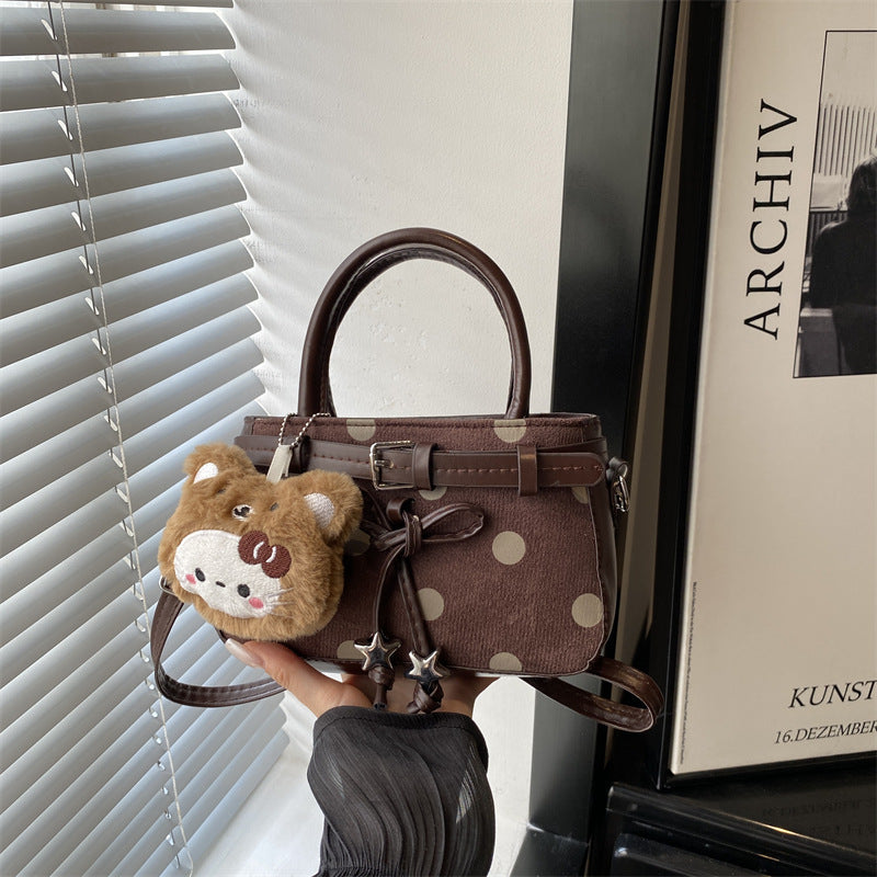 Verspielte Polka-Dot Mini-Handtasche