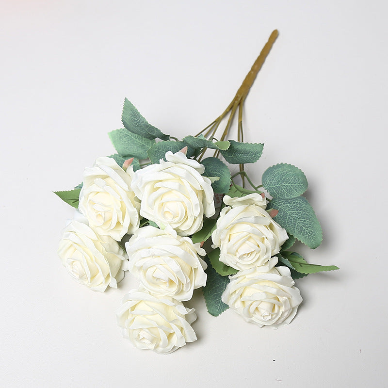 Faux Rose Blumenstrauß für Wohnkultur
