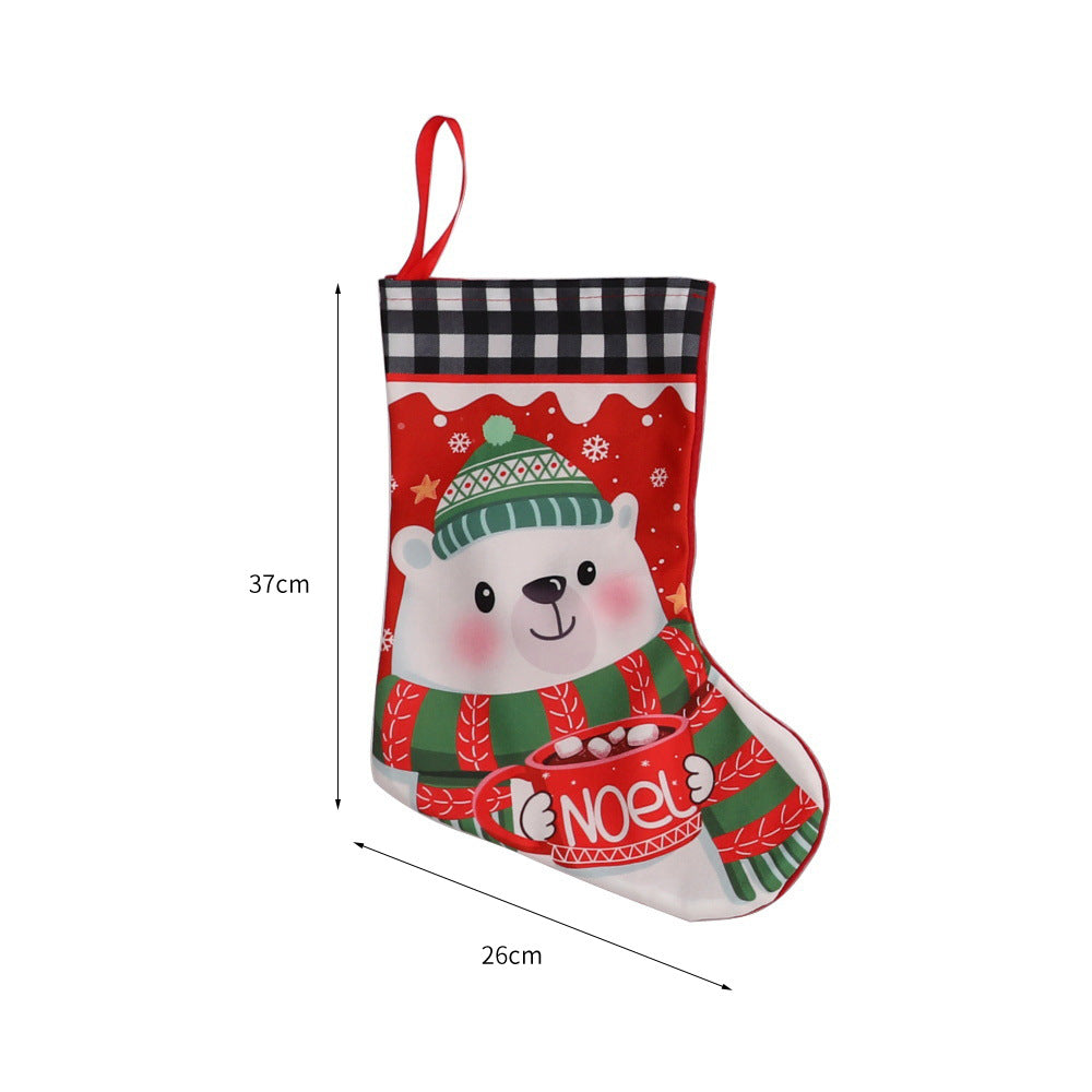 Weihnachtlich dekorative Socke