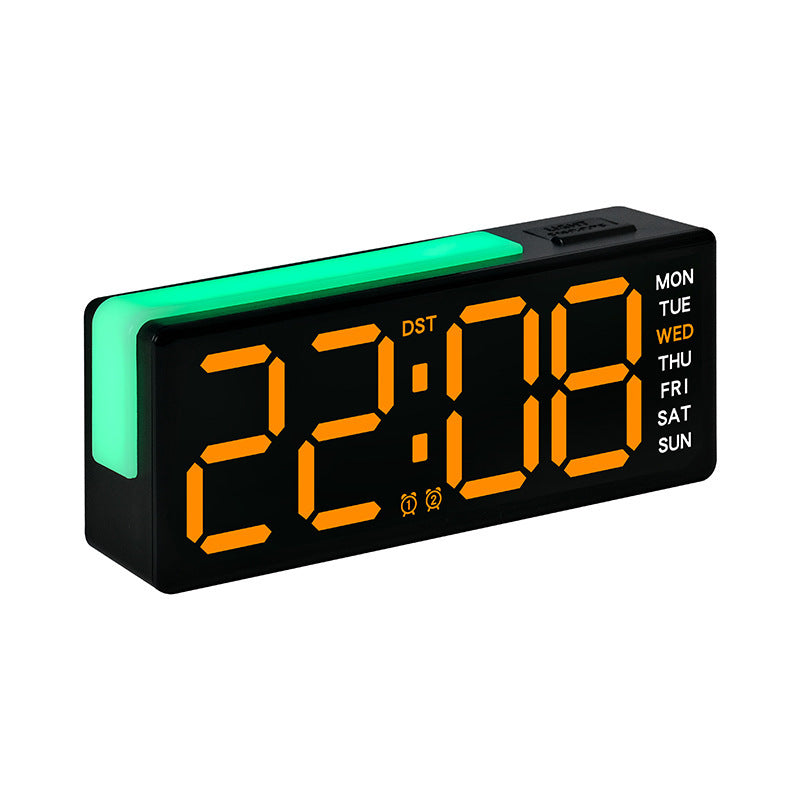 Digitaler Led Wecker mit Integrierter Temperatur- und Wochentagsanzeige Brehn
