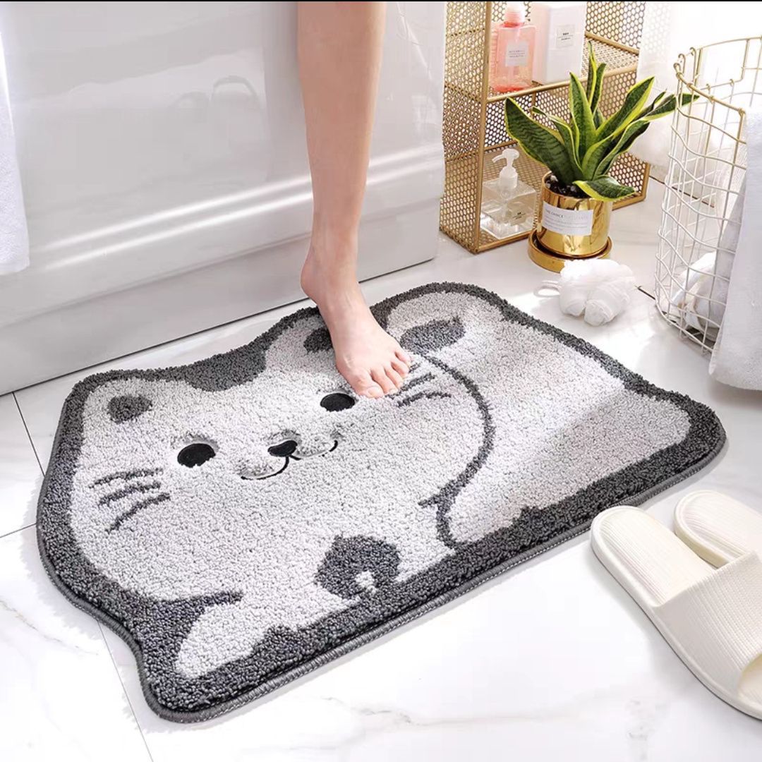 Niedlicher Katzen-Themen-Badeteppich