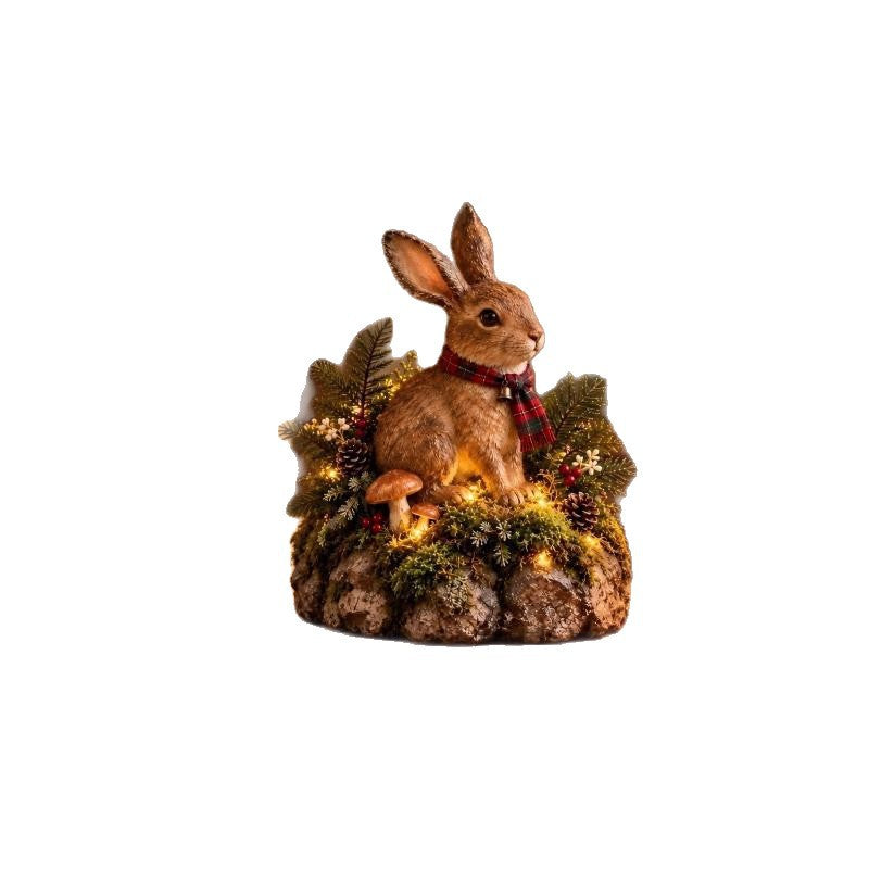 Dekorative Hase mit Weihnachtsmotiv Brehn