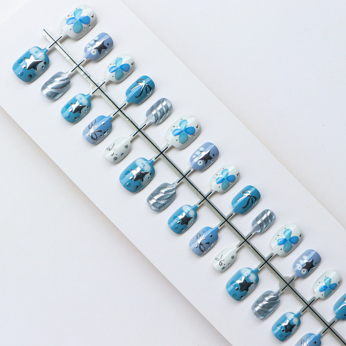 Thematische vom Ozean inspirierte Press-On Nagelset