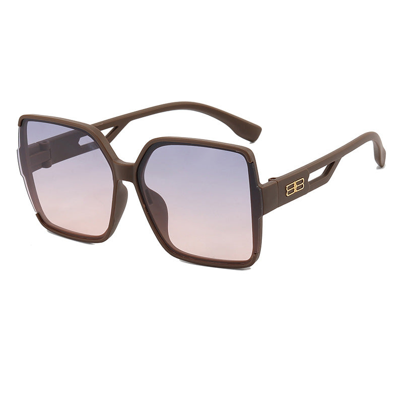 Damen Oversized Sonnenbrille mit markantem eckigem Design Brehn