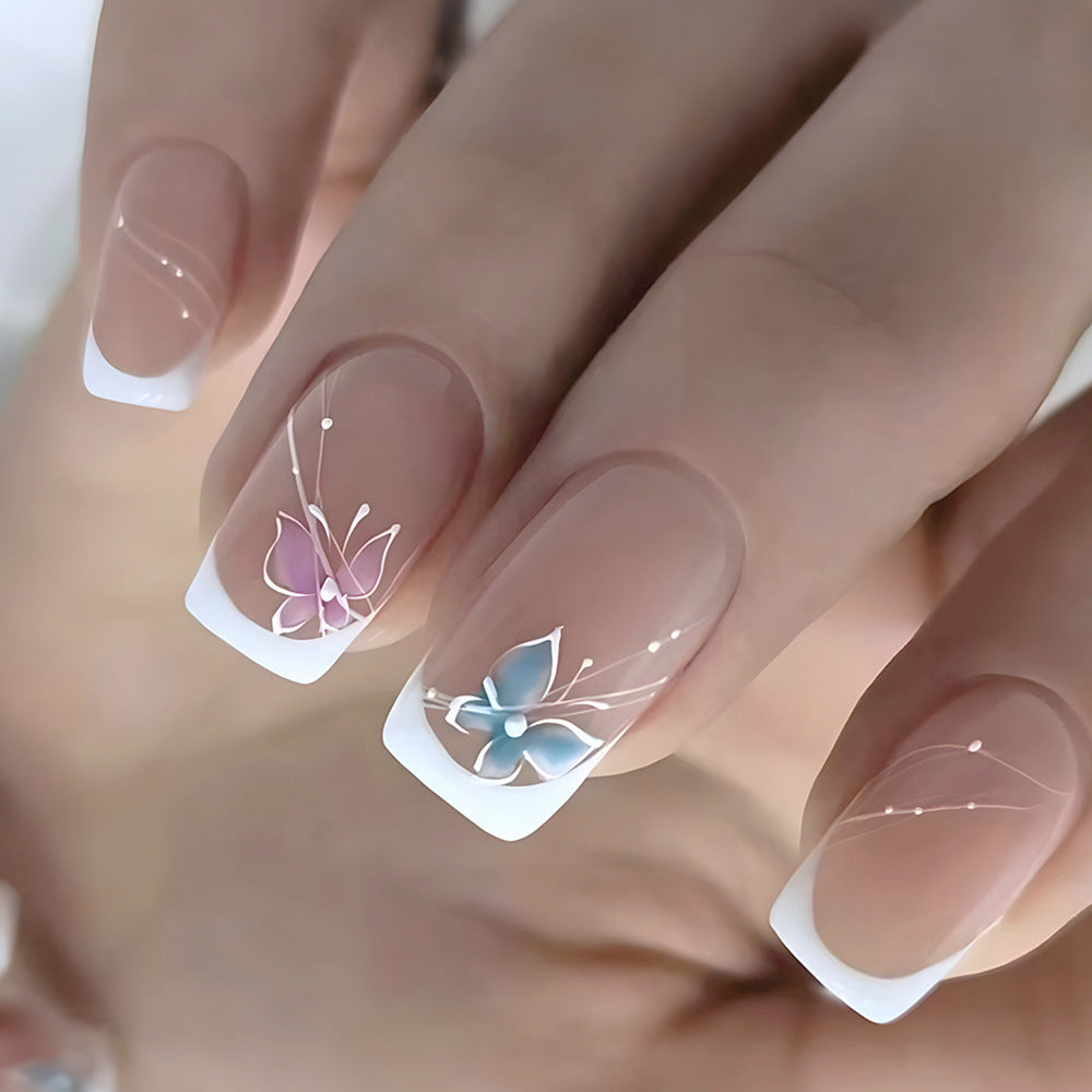 Elegantes Blumen Design Nagelkunst Set Brehn