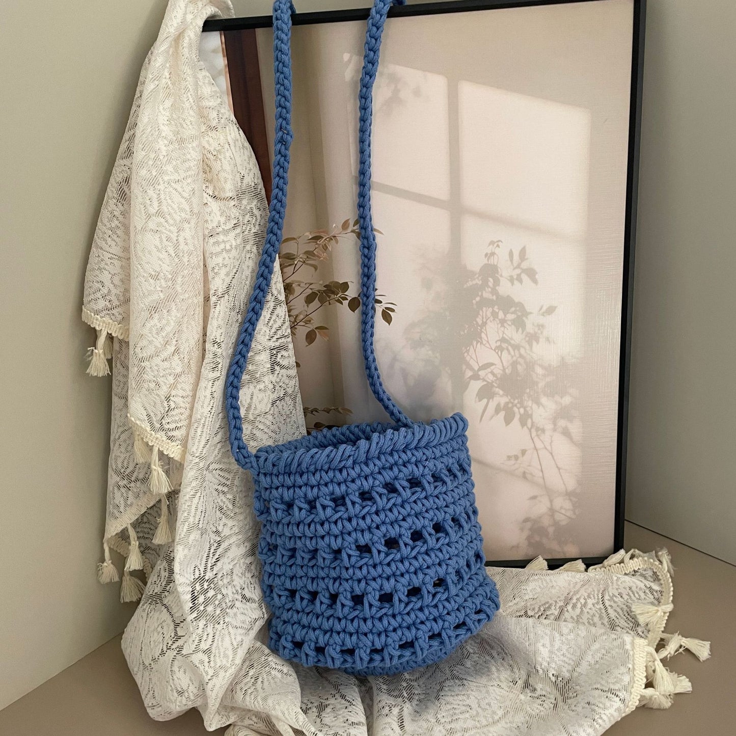 Makramee Henkeltasche Im Boho-Stil Brehn