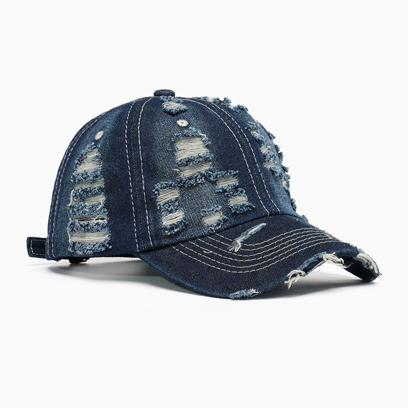 Damen modische Destroyed-Basecap Brehn