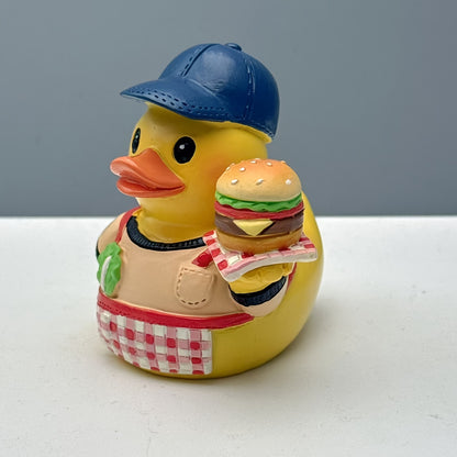 Lustige Gummiente als Grillmeister Brehn