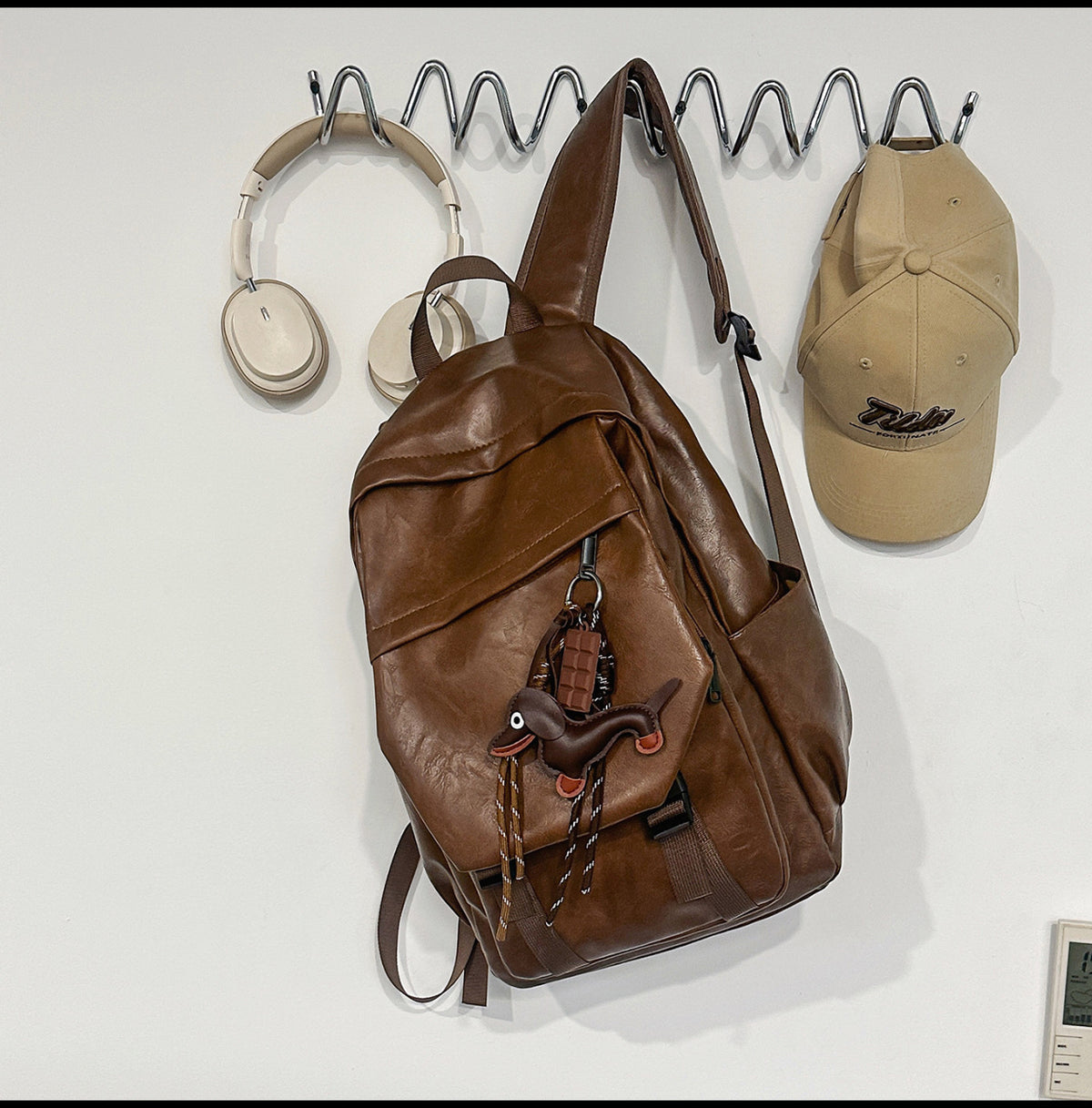 Vintage Leder Rucksack Brehn