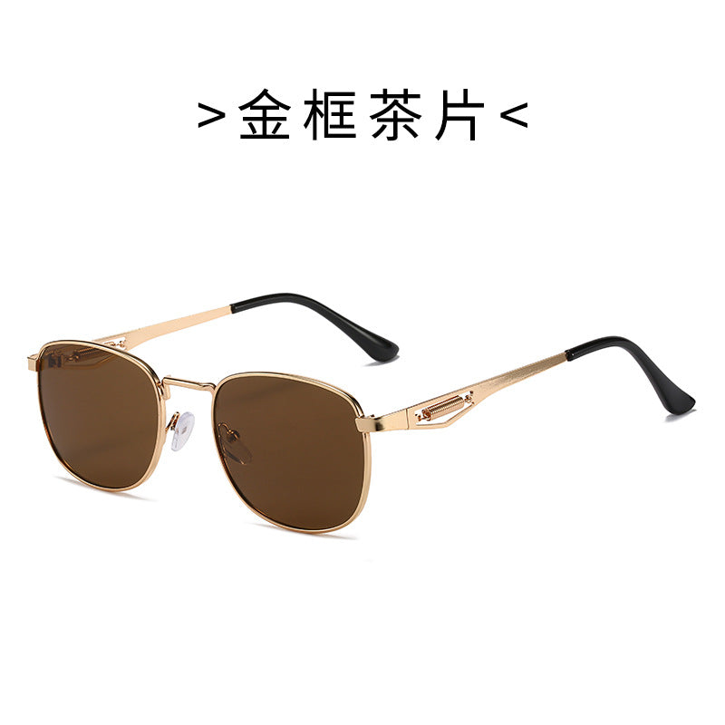 Damen Modische Pilotensonnenbrille mit hochwertigem Metallrahmen Brehn