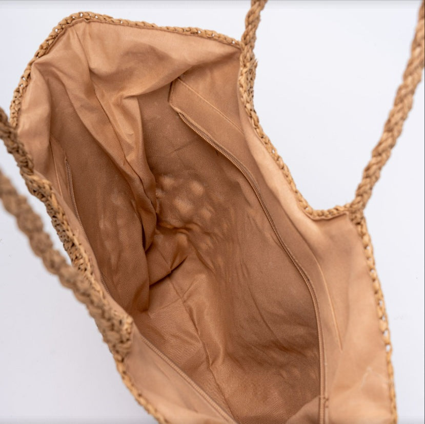 Große Korbtasche mit Strukturiertem Design Brehn