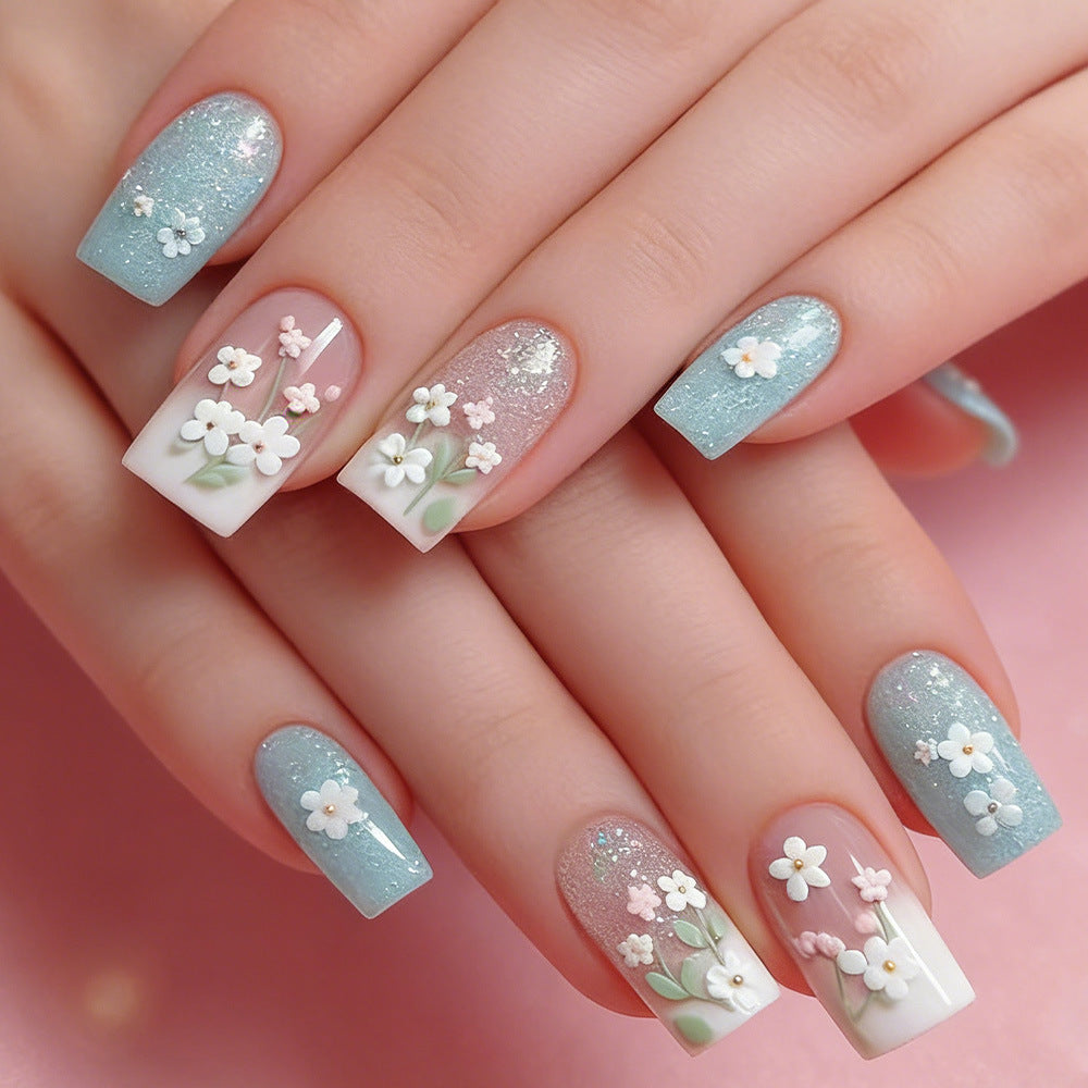 Floral Garden Press-On Nagelkunst Brehn