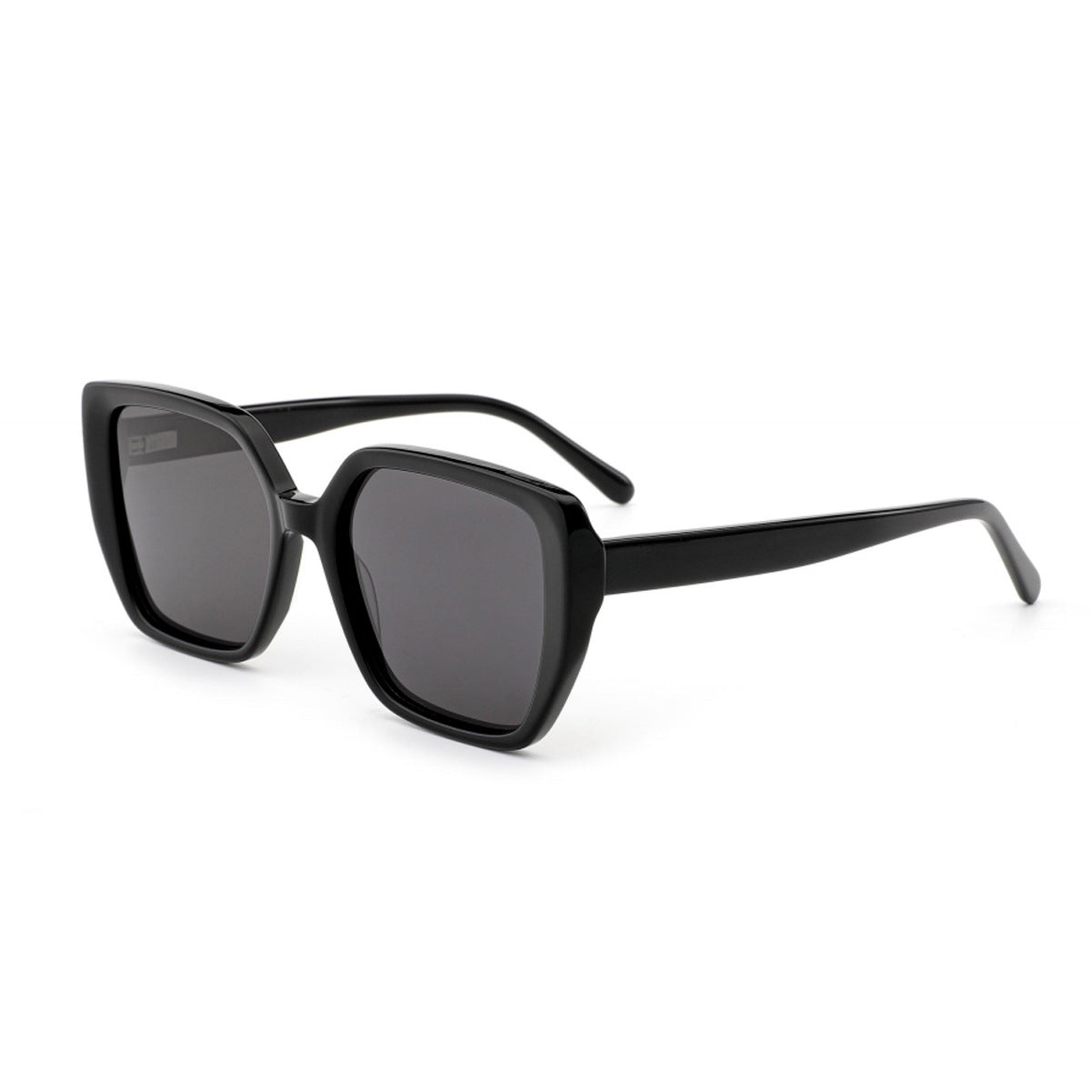 Damen große quadratische Sonnenbrille mit innovativem Rahmen und polarisierten Gläsern Brehn