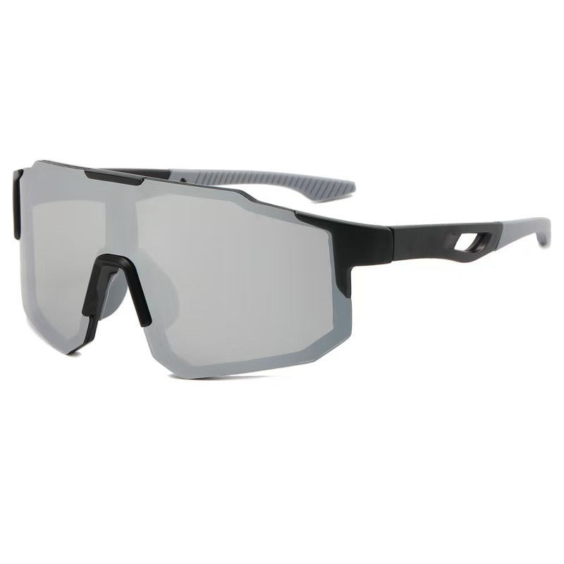 Unisex nan sportliche Fahrrad-Sonnenbrille mit einteiligem Visier, UV-Schutz und rutschfesten Nasenpads Brehn