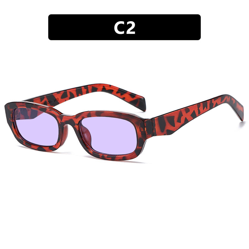 Damen modische Sonnenbrille mit stilvollem, rechteckigem Rahmen Brehn