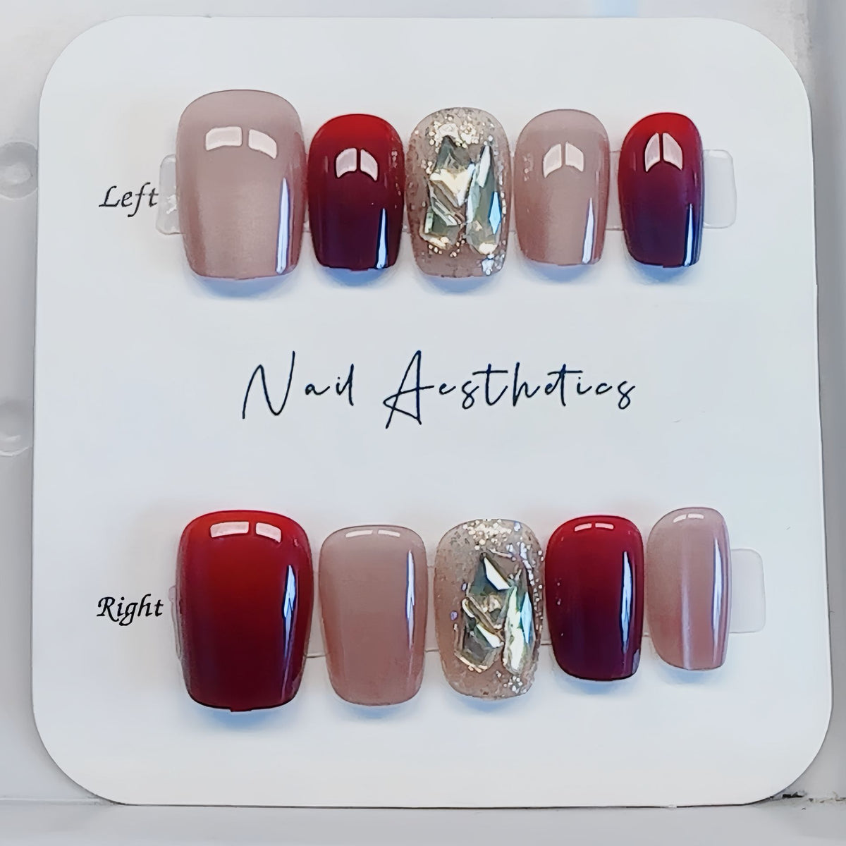 Elegantes Press-On-Nageldesign Brehn