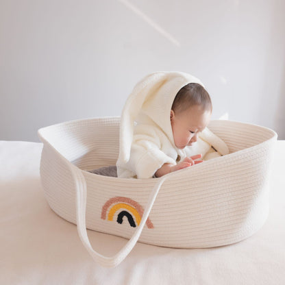 Tragbare Seil-Style Baby Moses Körbchen Wiege mit Griffen