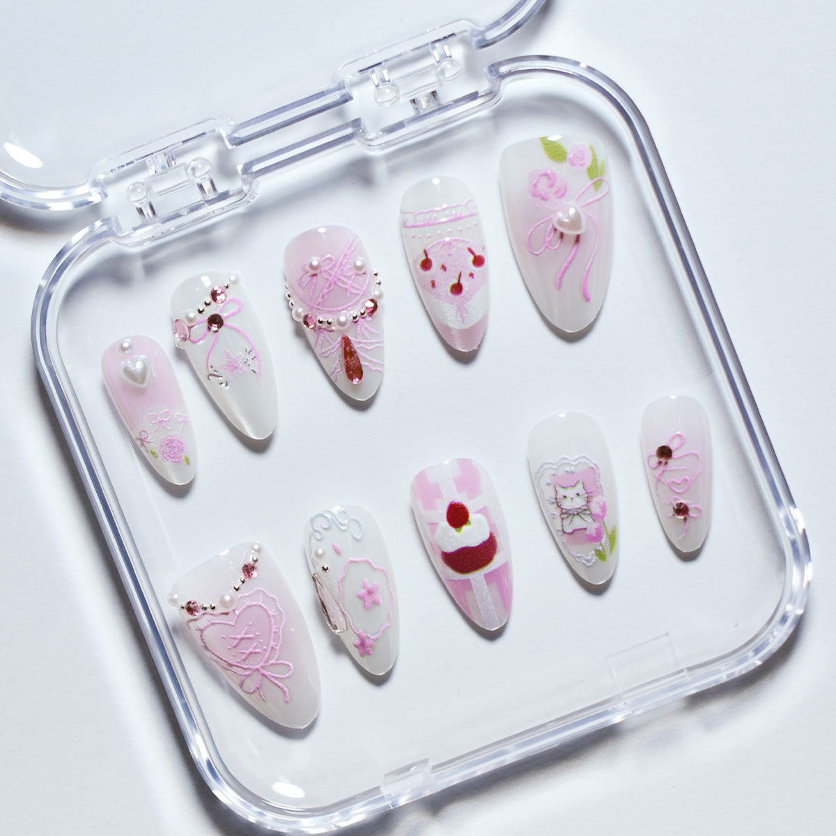 Dekoratives Press-On Nail Art Set Brehn