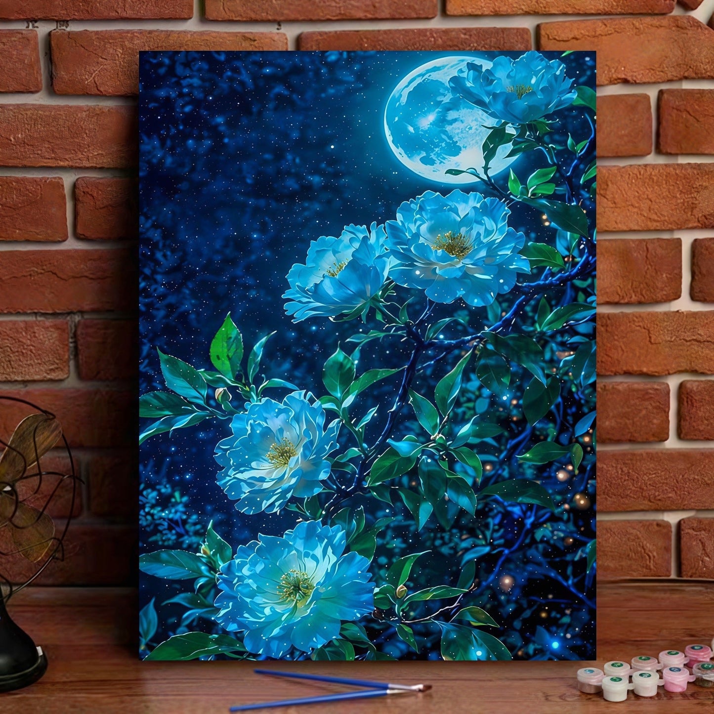 Romantisches Blumen-Landschaft-Leinwand-Kunst-Kit Brehn
